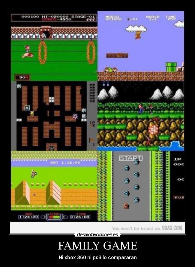 FAMILY GAME - Ni xbox 360 ni ps3 lo compararan