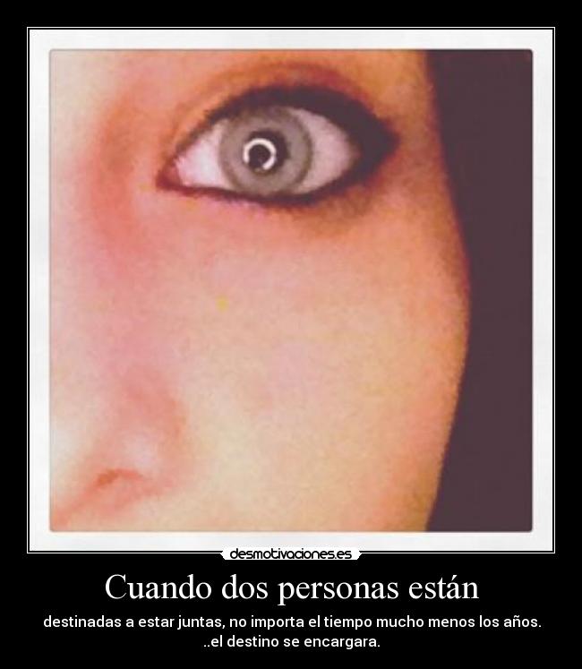 Cuando dos personas están -