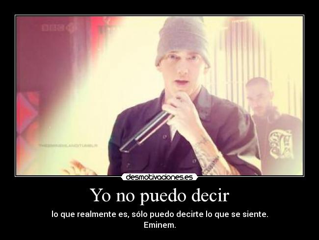 Yo no puedo decir -