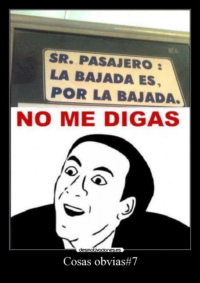 Cosas obvias#7 - 