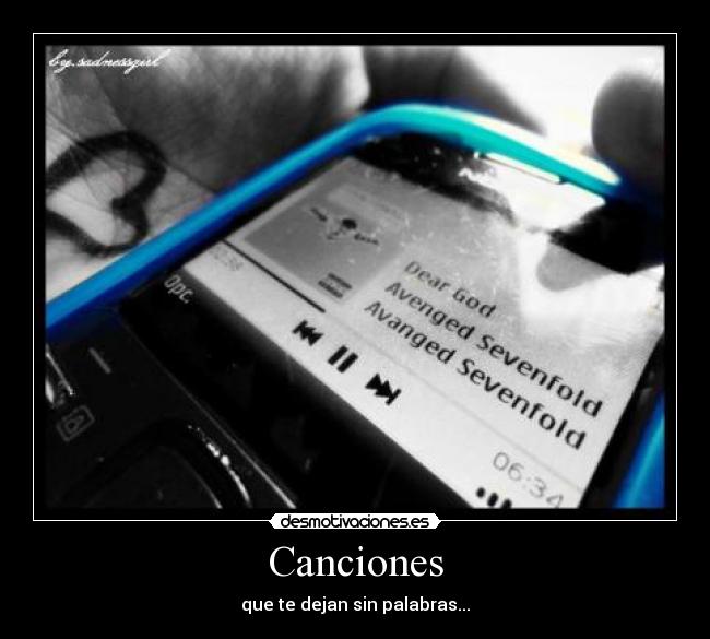 Canciones - que te dejan sin palabras...