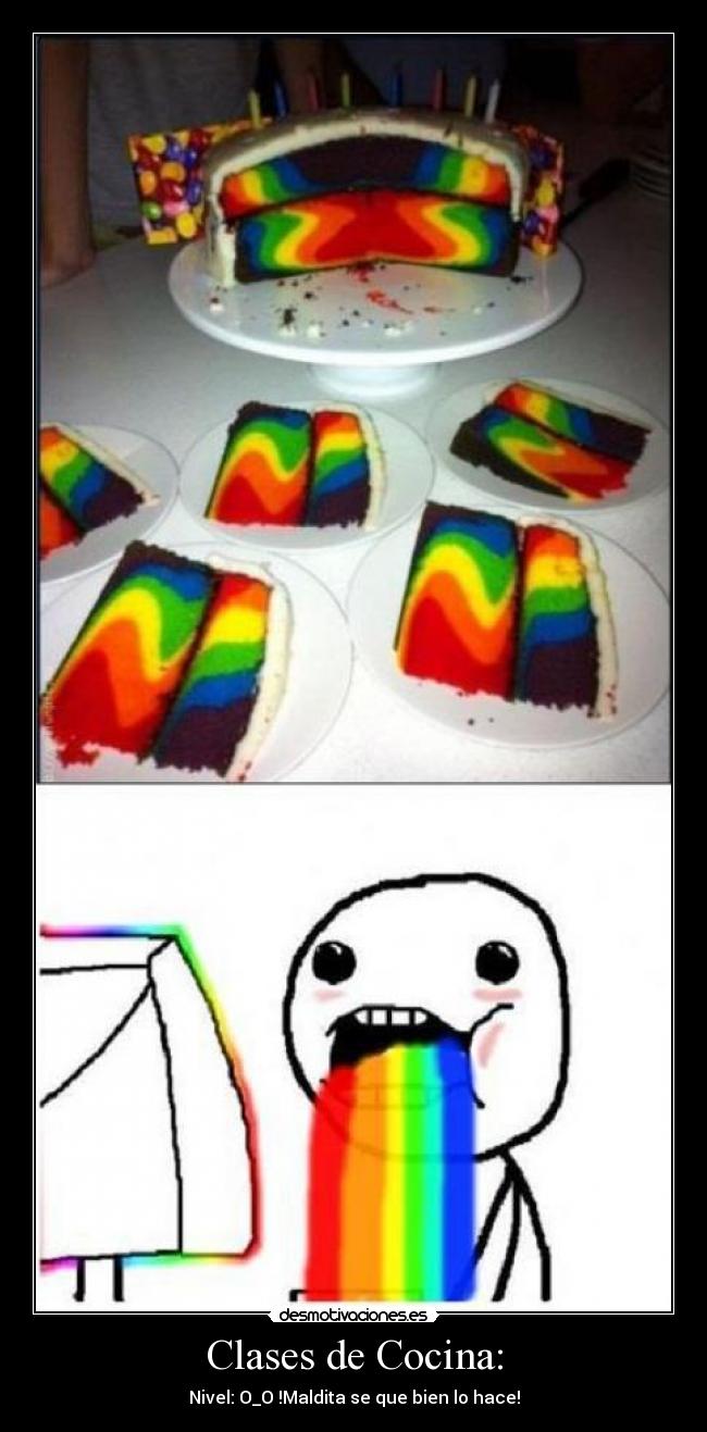 Clases de Cocina: - Nivel: O_O !Maldita se que bien lo hace!