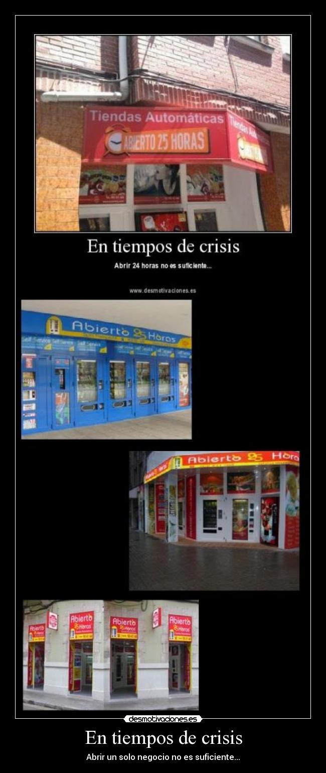 En tiempos de crisis - Abrir un solo negocio no es suficiente...