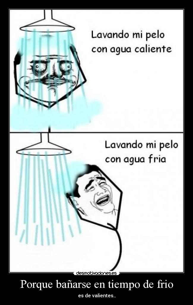 Porque bañarse en tiempo de frio - 