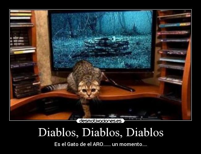 Diablos, Diablos, Diablos - Es el Gato de el ARO...... un momento....