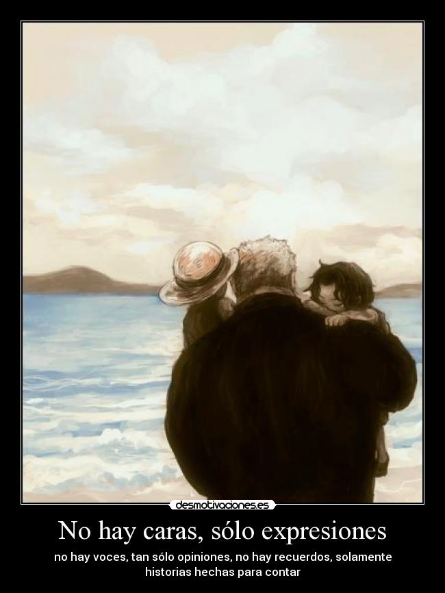 No hay caras, sólo expresiones -