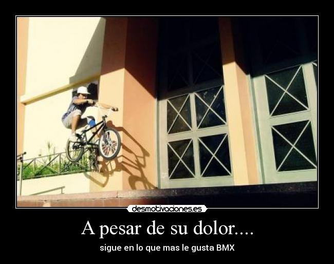 carteles dolor bmx desmotivaciones