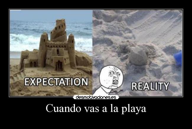 Cuando vas a la playa -