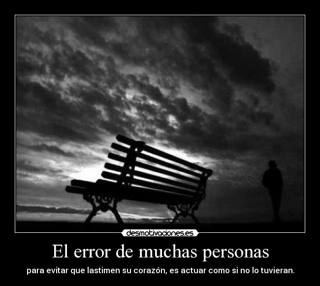 El error de muchas personas - 