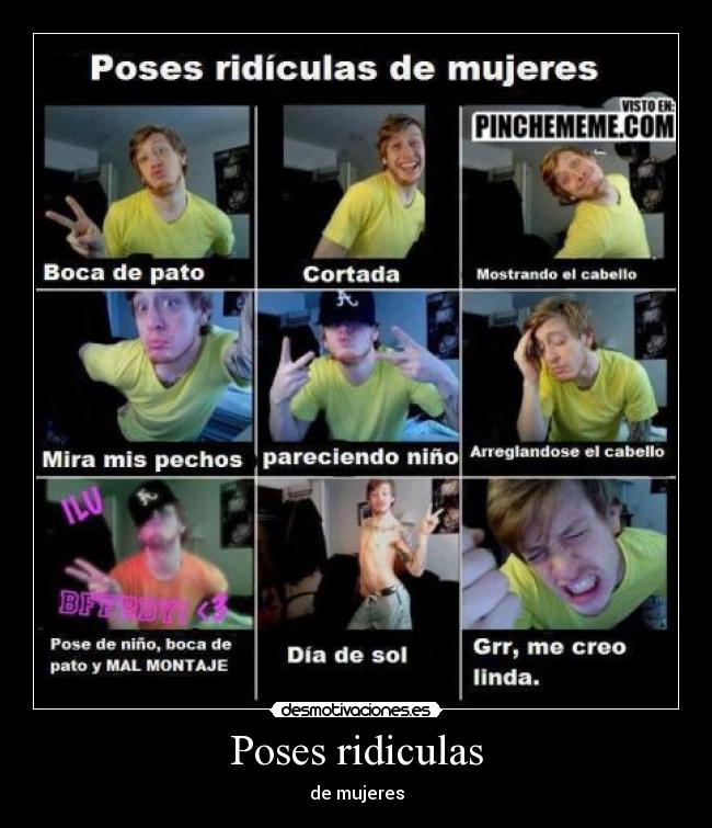 Poses ridiculas - de mujeres