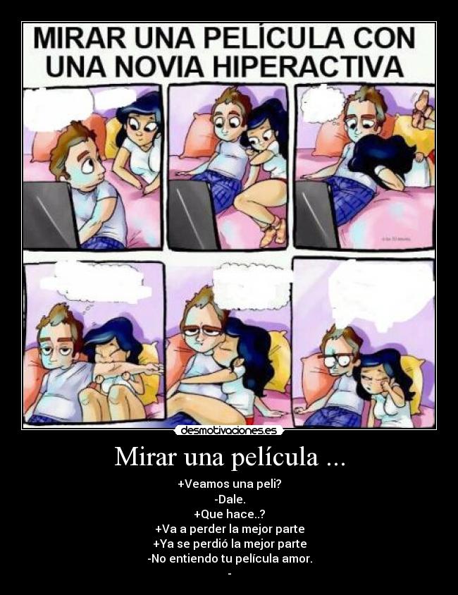 Mirar una película ... -