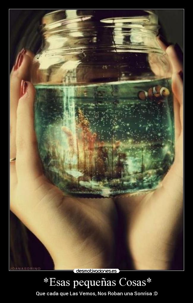 *Esas pequeñas Cosas* - Que cada que Las Vemos, Nos Roban una Sonrisa :D