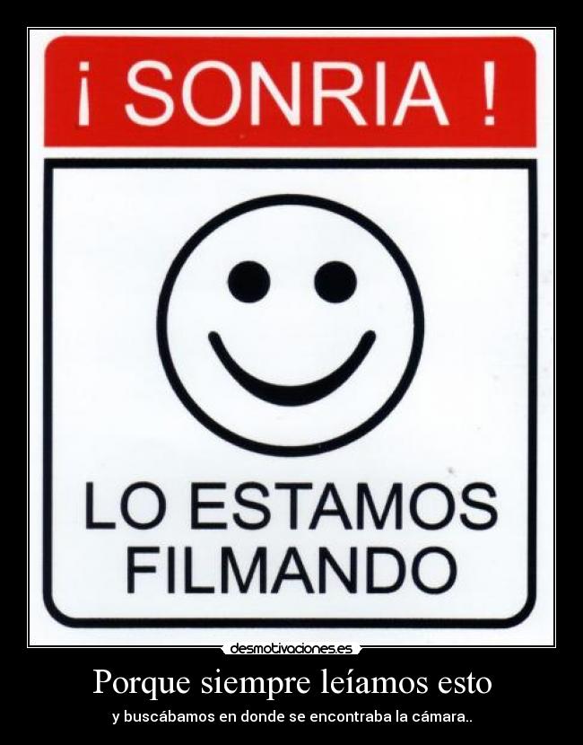 Porque siempre leíamos esto - 