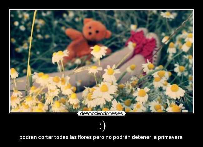 :) - podran cortar todas las flores pero no podrán detener la primavera ♥