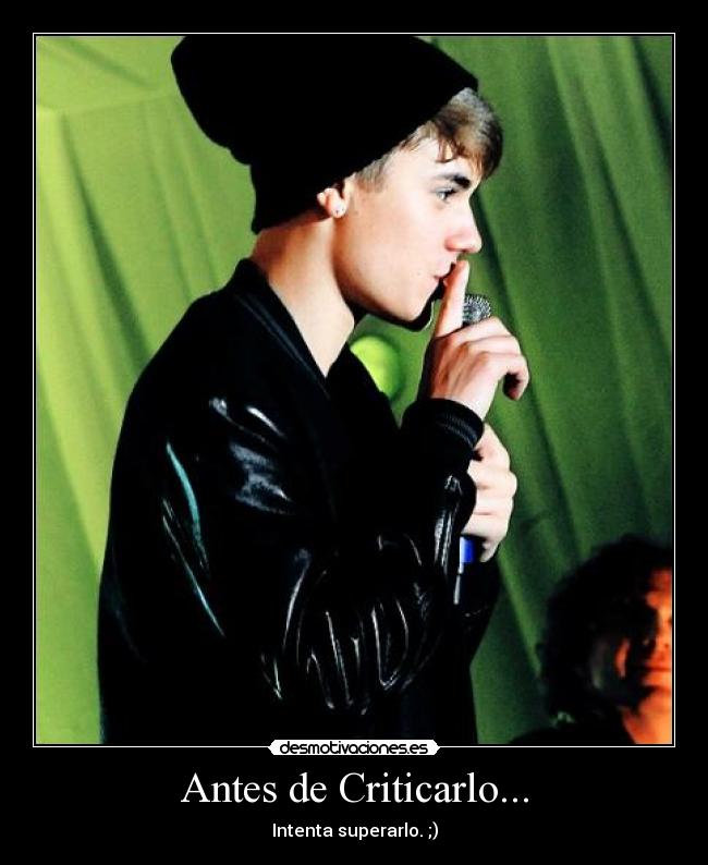 Antes de Criticarlo... -