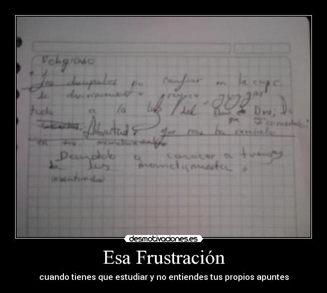 Esa Frustración -