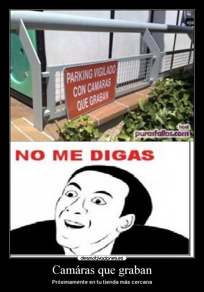 Camáras que graban - Próximamente en tu tienda más cercana