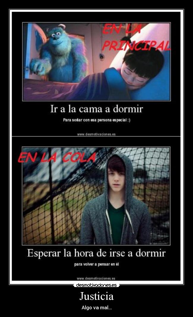 Justicia - Algo va mal...