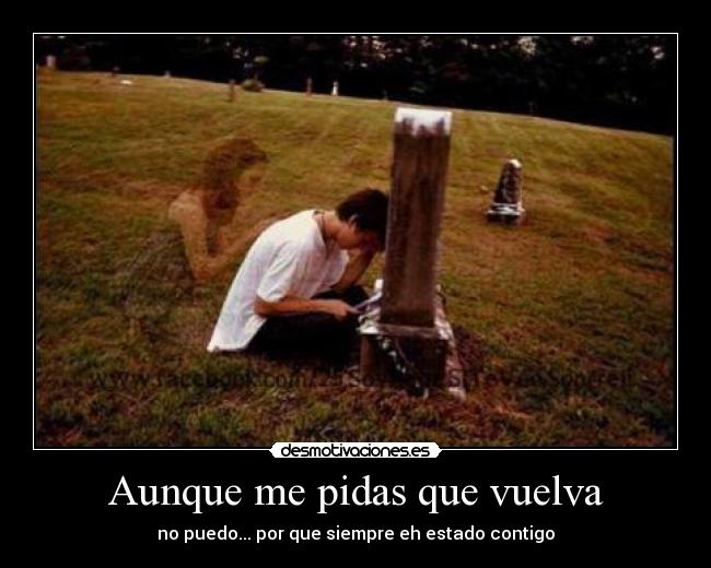 Aunque me pidas que vuelva -