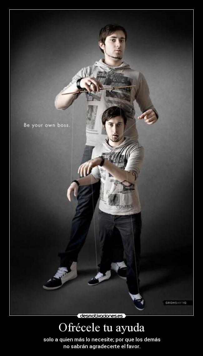 carteles ayuda vhan desmotivaciones