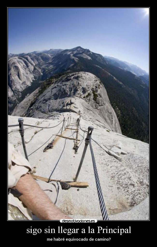 sigo sin llegar a la Principal -