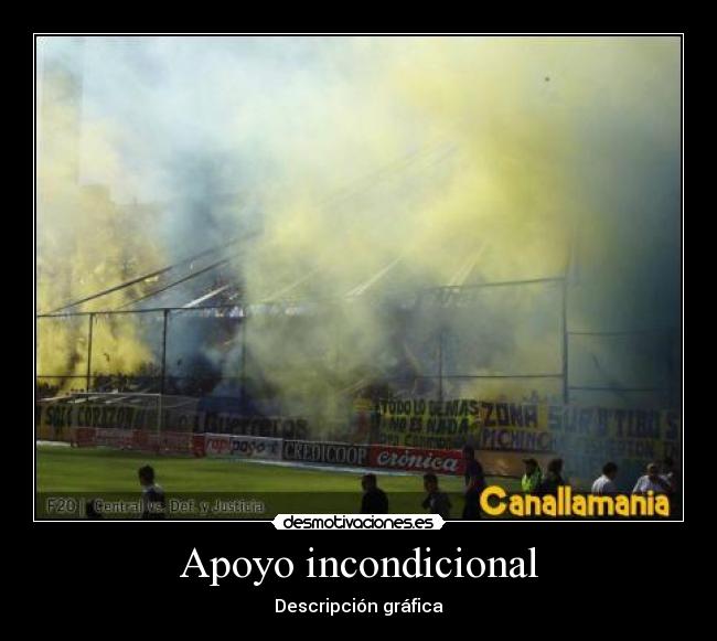 Apoyo incondicional - Descripción gráfica