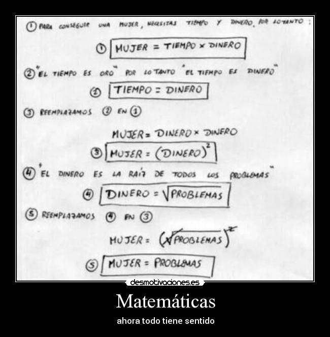 Matemáticas - ahora todo tiene sentido