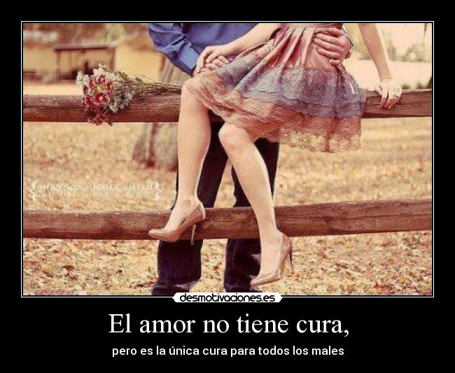 El amor no tiene cura, - pero es la única cura para todos los males