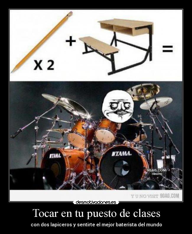 Tocar en tu puesto de clases - 