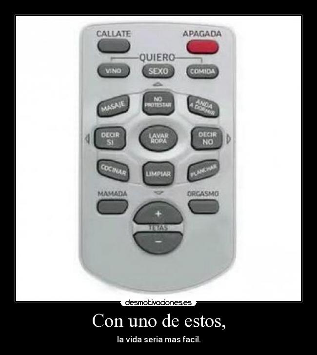 Con uno de estos, - la vida seria mas facil.