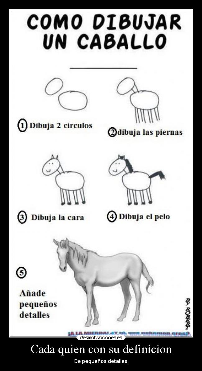 Cada quien con su definicion -