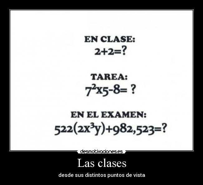 Las clases -