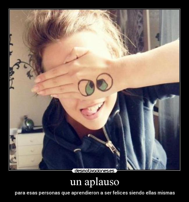 un aplauso -
