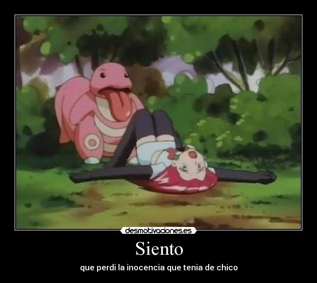 Siento - que perdi la inocencia que tenia de chico