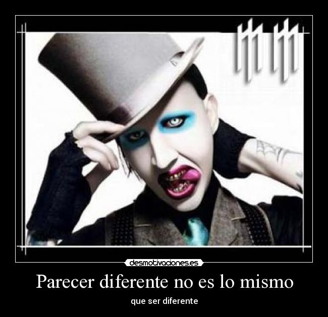Parecer diferente no es lo mismo -