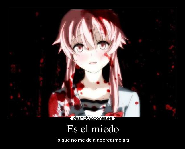 Es el miedo -