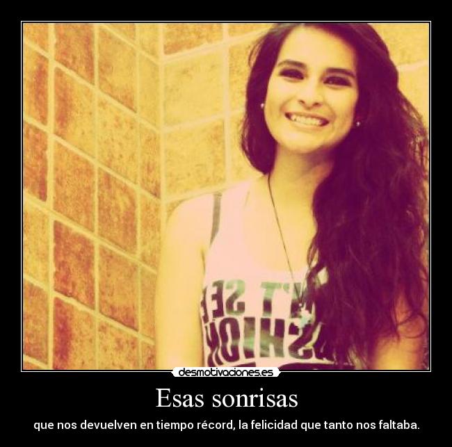 Esas sonrisas -
