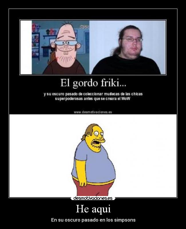 He aqui - En su oscuro pasado en los simpsons