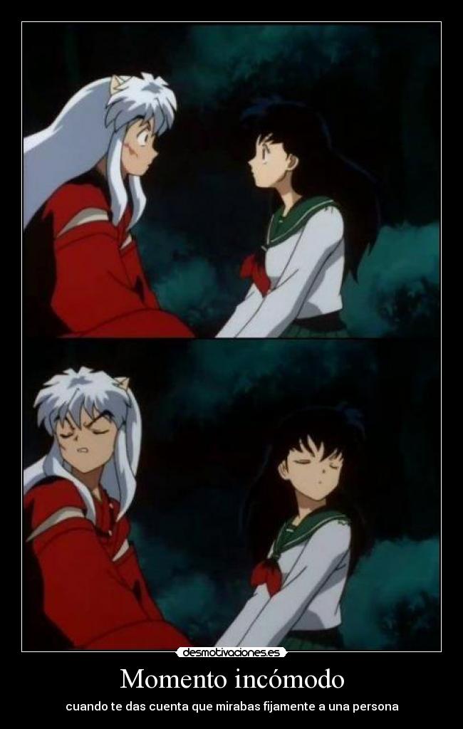 Momento incómodo - cuando te das cuenta que mirabas fijamente a una persona