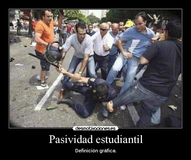 Pasividad estudiantil - Definición gráfica.