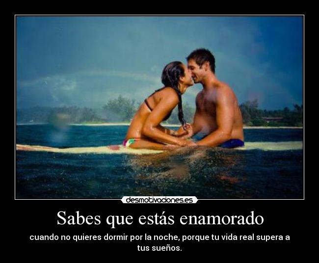 Sabes que estás enamorado -