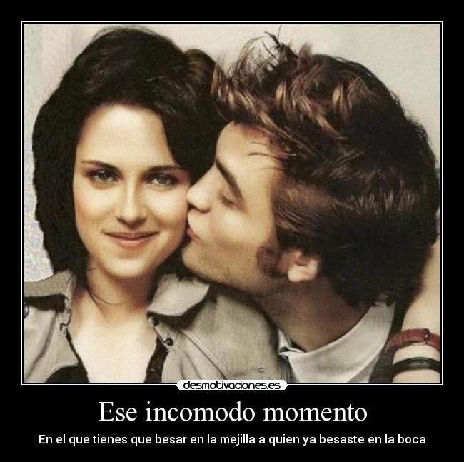 Ese incomodo momento - En el que tienes que besar en la mejilla a quien ya besaste en la boca