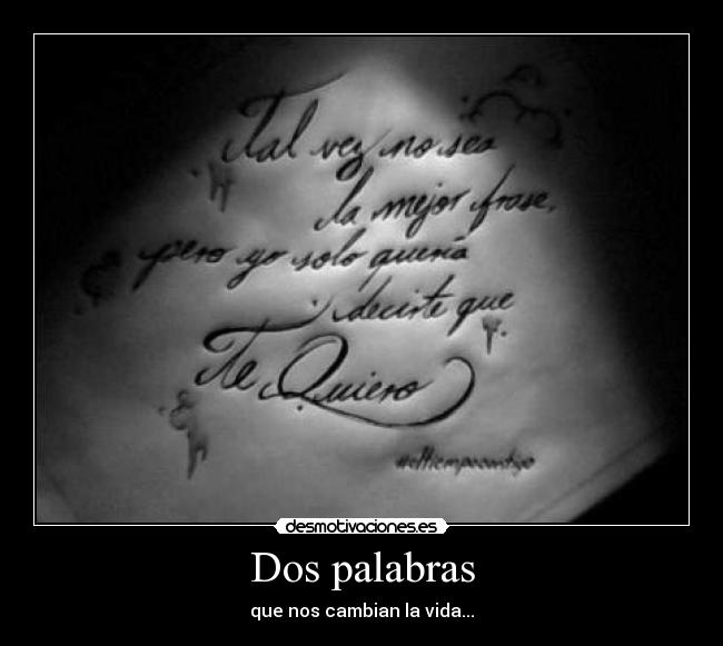 Dos palabras - 
