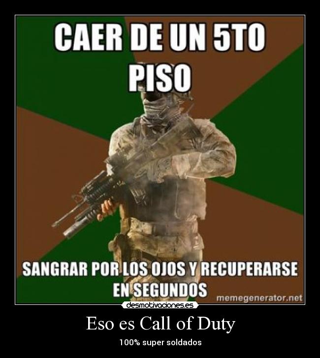 Eso es Call of Duty - 100% super soldados