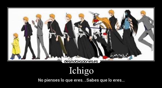 Ichigo - No pienses lo que eres. ..Sabes que lo eres...