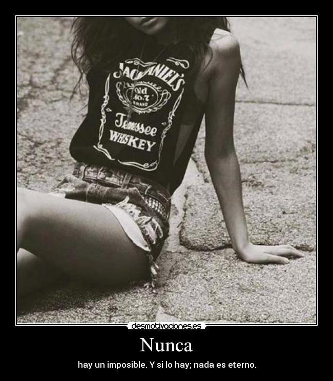carteles nunca never imposible eterno desmotivaciones