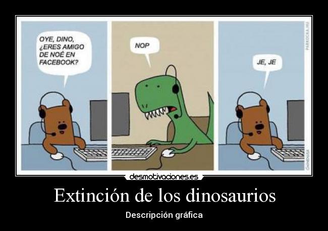 Extinción de los dinosaurios - Descripción gráfica