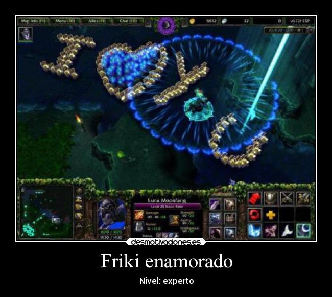 Friki enamorado - Nivel: experto