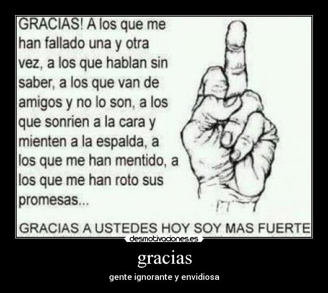 gracias -