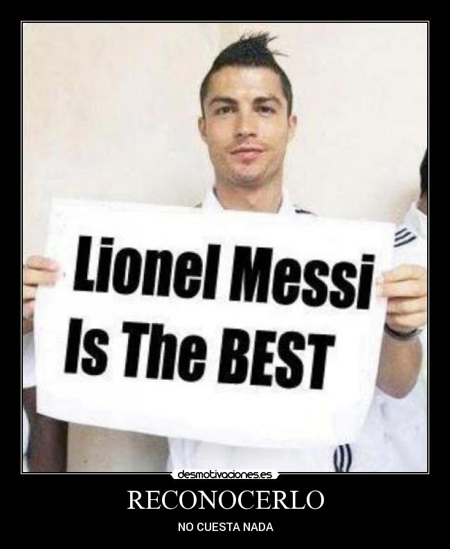 RECONOCERLO - NO CUESTA NADA